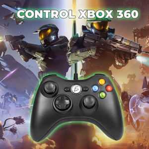 Controller Wireless per Xbox 360 Slim, Gamepad Cablato da 2 Metri con Vibrazione Turbo e Funzionalità Compatibili - Product Image 5