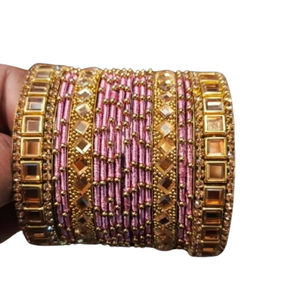 New Trending Indian Pakistani Wedding Bridal Wear Multi Color Velvet Glass Churiyan <b>Sets</b> Best Selling Women Handmade <b>Bangles</b> <b>Set</b> - Product Image 5