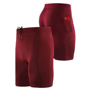 กางเกงออกกำลังกายผู้ชาย 2 1 ผ้าโพลีเอสเตอร์ แห้งเร็ว กระชับรูปร่าง เหมาะสำหรับวิ่งกลางแจ้ง เอวยางยืดสูง ป้องกันแบคทีเรีย ดีไซน์เรียบง่าย - Product Image 3