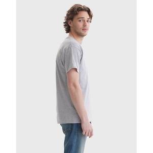 เสื้อยืดผ้าฝ้าย100% สำหรับผู้ชายเสื้อยืดลำลองเนื้อนุ่มสำหรับฟิตเนสฤดูร้อนคอกลมแขนสั้นสำหรับผู้ชาย - Product Image 5