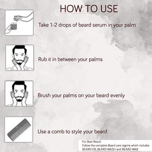 Suero de crecimiento de barba con aceite de árbol de té | Promueve barba más gruesa, más larga, vello facial suave y suave | Venta al por mayor de etiqueta privada OEM - Product Image 5