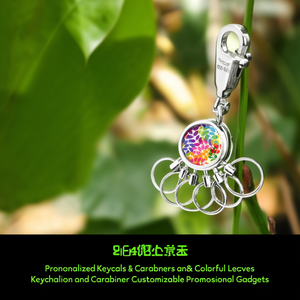 Portachiavi e Moschettone Personalizzabili con Foglie Colorate - Gadget Promozionali Personalizzabili - Product Image 3