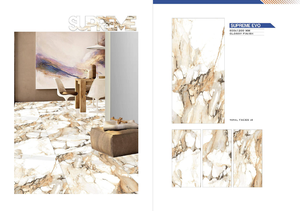 Azulejos de lujo de primera calidad, azulejos de cerámica de porcelana brillante de 600*1200mm para pared Interior de Villa y suelo de sala de estar - Product Image 2