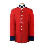 Uniformes de tambour classiques avec gants blancs tresses audacieuses accents métalliques et épaulettes pour la parade et la performance