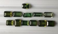 LOT DE TOURMALINE CHROME NATURELLE. LOT DE TOURMALINE VERTE.