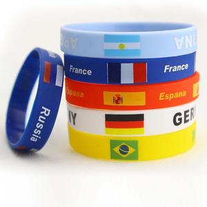 Pulsera de silicona personalizada, brazalete de capitán de fútbol
