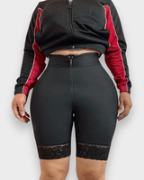 Taille haute avec fermeture éclair réglable pour lifter les fesses