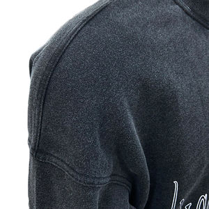 Sweat-shirt à capuche oversize en coton avec logo imprimé personnalisé, sans capuche, pour homme, sweat-shirt uni, lavé - Product Image 4