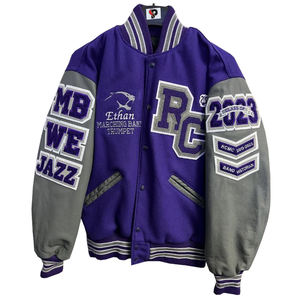 Parches de chenilla personalizados OEM al por mayor para chaquetas universitarias de hombre chaqueta de bombardero juvenil decoración bordada personalizable para - Product Image 1