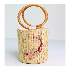 Beaux sacs à main en jacinthe d'eau/sac en jacinthe d'eau brute naturelle fourre-tout en paille fait à la main sac de plage écologique panier tissé sac à main - Product Image 3