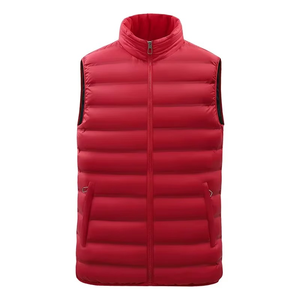Veste matelassée pour homme, bleu marine, col montant, fermeture éclair, imperméable, coupe-vent, décontractée, hiver, rembourrage en coton, camouflage uni - Product Image 5