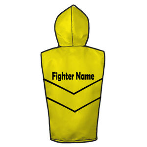 Combinaison de veste, short et gilet en satin jaune sans manches, respirante, pour entraînement, unisexe adulte, boxe, tissu polyvalent - Product Image 3