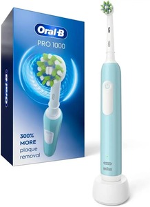 แปรงสีฟันไฟฟ้าแบบชาร์จได้สำหรับ1000 Oral-B Pro สำหรับเด็กและผู้ใหญ่ที่ใช้แบตเตอรี่ขนแปรงขนาดกลาง - Product Image 5