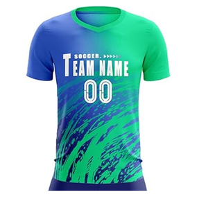Uniformes de fútbol con impresión por sublimación completa OEM para hombre, diseño personalizado con logotipo y nombre para camisetas de fútbol de entrenamiento Francia - Product Image 4