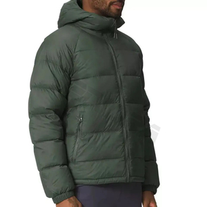 Chaqueta acolchada informal para hombre, tela de alta calidad, cálida para invierno, con capucha, bolsillos personalizados con cremallera, nuevas chaquetas múltiples de moda de talla grande - Product Image 4