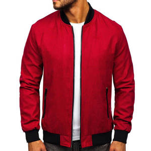 Blouson d'aviateur en toile pour hommes personnalisé et personnalisé en gros pour hommes coupe-vent d'hiver à fermeture éclair imperméable à col montant - Product Image 1