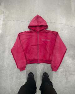Top Selling Winter Men's Hoodies New Design Regular Fit Full Zipper 100% Cotton Made Pakistan Low MOQ Wholesale Screen Printing - Product Image 6