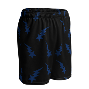 Shorts de sport pour hommes en maille imprimée 100 % polyester respirant et à séchage rapide 220g, taille élastique personnalisée, vente en gros de haute qualité - Product Image 6