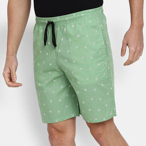 Vente en Gros de Shorts pour Hommes 100% Coton Logo Personnalisé Dernier Design Short Taille Moyenne Léger à Motif Solide - Product Image 2