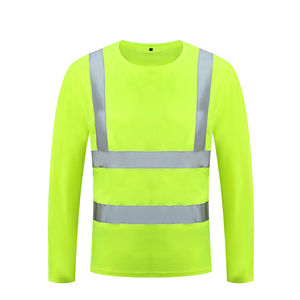 Personalizado de talla grande de los hombres transpirable fluorescente para Polo camiseta cómodo reflectante Casual uniformes de trabajo para trabajos de construcción - Product Image 3