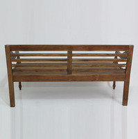 Banc de loisirs moderne en teck Wayan Balinesse avec housse amovible pour salon, bureau à domicile, appartement et villa