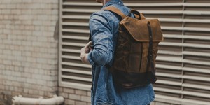Mochila de Lona y Cuero Premium, con Cierre Suave, para Uso en Exteriores, Escuela, Trabajo, Viajes, Senderismo, Duradera, Unisex, Gran Capacidad, Funcional - Product Image 3
