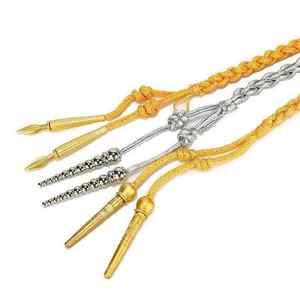 สายสะพายไหล่ทองคำสำหรับพิธีการแบบกำหนดเอง พร้อมลวดทองและด้ายโลหะ ปรับแต่งขนาดและสีได้ ตัวเลือกโลโก้แบบกำหนดเอง - Product Image 6