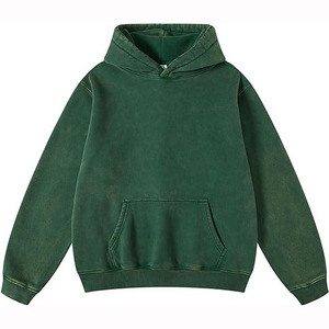 OEM personnalisé 450 grammes poids lourd vintage lavage à l'acide sweat à capuche unisexe épaules tombantes surdimensionné bases de sweats à capuche, coton mélangé - Product Image 4