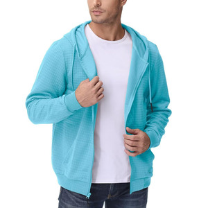 Haute qualité 100% coton pleine fermeture éclair à capuche personnalisé surdimensionné bouffée impression brodé Logo hommes basiques coton mélangé polaire à capuche - Product Image 4