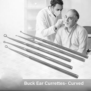Curettes manuelles ORL en acier inoxydable de qualité supérieure, instruments chirurgicaux certifiés CE, aiguisées pour la chirurgie ORL - Product Image 3