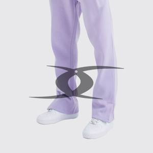 ชุดเซ็ตเสื้อฮู้ดและกางเกงวอร์มทรงบานผ้าฝ้ายเฟรนช์เทอร์รี่สำหรับผู้ชาย ไซส์พลัส สไตล์สตรีทแวร์ ล้างสีแบบแอซิดวอช เหมาะสำหรับฤดูหนาว - Product Image 5