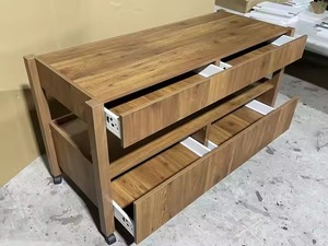 Gabinetes de cocina de diseño de almacenamiento creativo integrado de madera, juego de gabinetes de armario de madera listos para montar, gabinetes de cocina para el hogar - Product Image 3