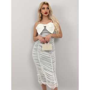 3009 Natural Waistline <b>Tulle</b> Dress - Product Image 5