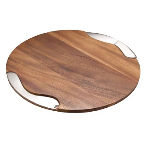 Tabla de cortar de madera para alimentos, queso y carne, precio al por mayor, tabla de picar de madera de grano, bloque de madera para cortar. - Product Image 5