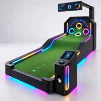 Jeu d'arcade de mini-golf électronique commercial à LED avec notation numérique et éclairage pour la location d'événements, les salons professionnels et l'activation de marque