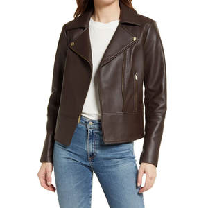 Chaqueta de piel auténtica para mujer, precio al por mayor | Chaqueta de piel auténtica de primavera a la moda para mujeres adultas - Product Image 1