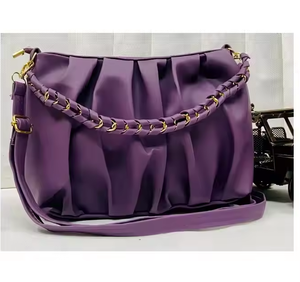 Bolso de Mano Tipo Bandolera de Piel Sintética Ligero para Mujer con Cierre de Cremallera, Gran Capacidad, Dos Correas Duraderas para Uso Casual en la Oficina, India - Product Image 2