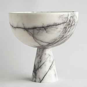 ชามแท่นหินอ่อนธรรมชาติทำด้วยมือเป็นมิตรกับสิ่งแวดล้อม, ชามสลัดผลไม้ตกแต่งกลางโต๊ะรับประทานอาหารของตกแต่งบ้าน - Product Image 5