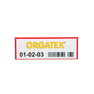 KAN-Label Copertura Etichette / Copertura Kanban 1/3 DIN A4, Rossa, 50 pz. / Confezione.- KAN-LABEL1/3DIN/1 - Product Image 1