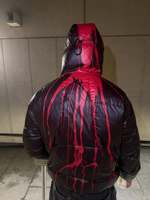 Veste thermochromique coupe-vent personnalisée, veste d'hiver chaude réactive à la chaleur, rembourrée à bulles, à capuche, en duvet, veste matelassée pour homme