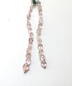 Cuentas Sueltas de Turmalina Rosa Claro Natural, 2 Hilos, Naturales, para la Elaboración de Joyería Fina, Piedras Preciosas - Product Image 1