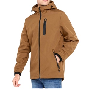 Veste Softshell Homme Légère Respirante à Séchage Rapide avec Broderie, Col Montant, Logo Frontal, Coupe-Vent – Collection Hiver – Offre Spéciale - Product Image 1