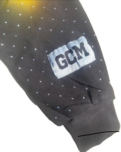 Ensemble de survêtement streetwear pour homme, sweat à capuche court à double fermeture éclair, en molleton lourd personnalisé, délavé à l'acide, décoloré par le soleil, avec strass, taille plus - Product Image 3