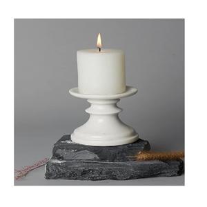 เชิงเทียนที่มีฐานหินอ่อนสีขาวที่สง่างามแท่นเทียนเรียว - Product Image 1