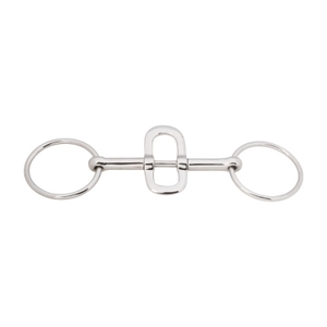 BRAND ZONE Brida de acero inoxidable con anillo suelto y mordaza de plata alemana de unión simple con anillos de latón, accesorios para caballos, venta al por mayor - Product Image 6