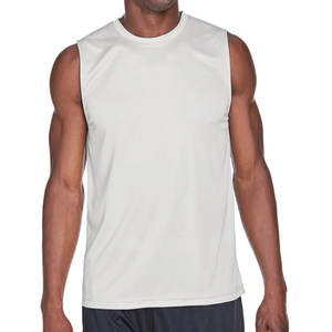 Débardeur sans manches en coton léger pour hommes et femmes - Product Image 1