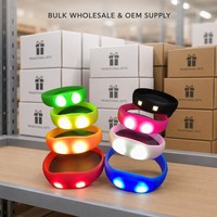 Bracelet LED Lumineux en Silicone – Idéal pour Fêtes, Cadeau Promotionnel, Rechargeable, Portable – Vente en Gros, OEM, ODM Direct