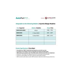 Boca de guardabarros izquierda para Mercedes Benz W124 - Product Image 3