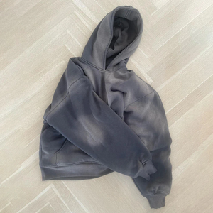 2025 haute qualité imprimé coton blancs plaine personnalisé Vintage hommes soleil fané sweats à capuche en gros acide lavage à capuche pour unisexe - Product Image 4