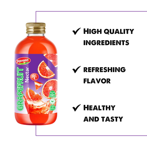 JOJONAVI 330ml Néctar de pomelo Fabricante Precio al por mayor Proveedor de etiqueta privada OEM HALAL ISO KOSHER Jugo de frutas y verduras - Product Image 3